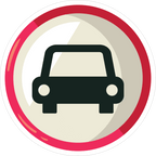 CAR TRAFFIC STICKER Premium Vinyl Sticker