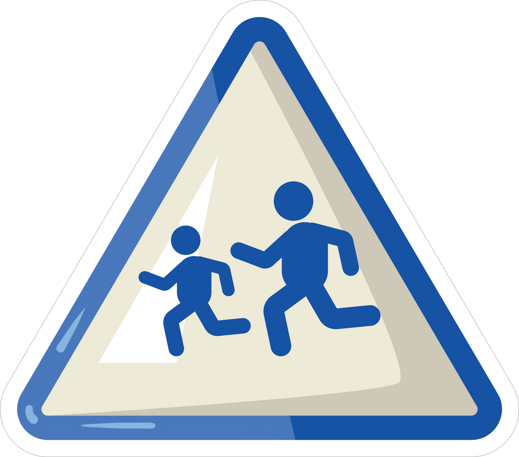 SCHOOL ZONE STICKER Safety Sticker