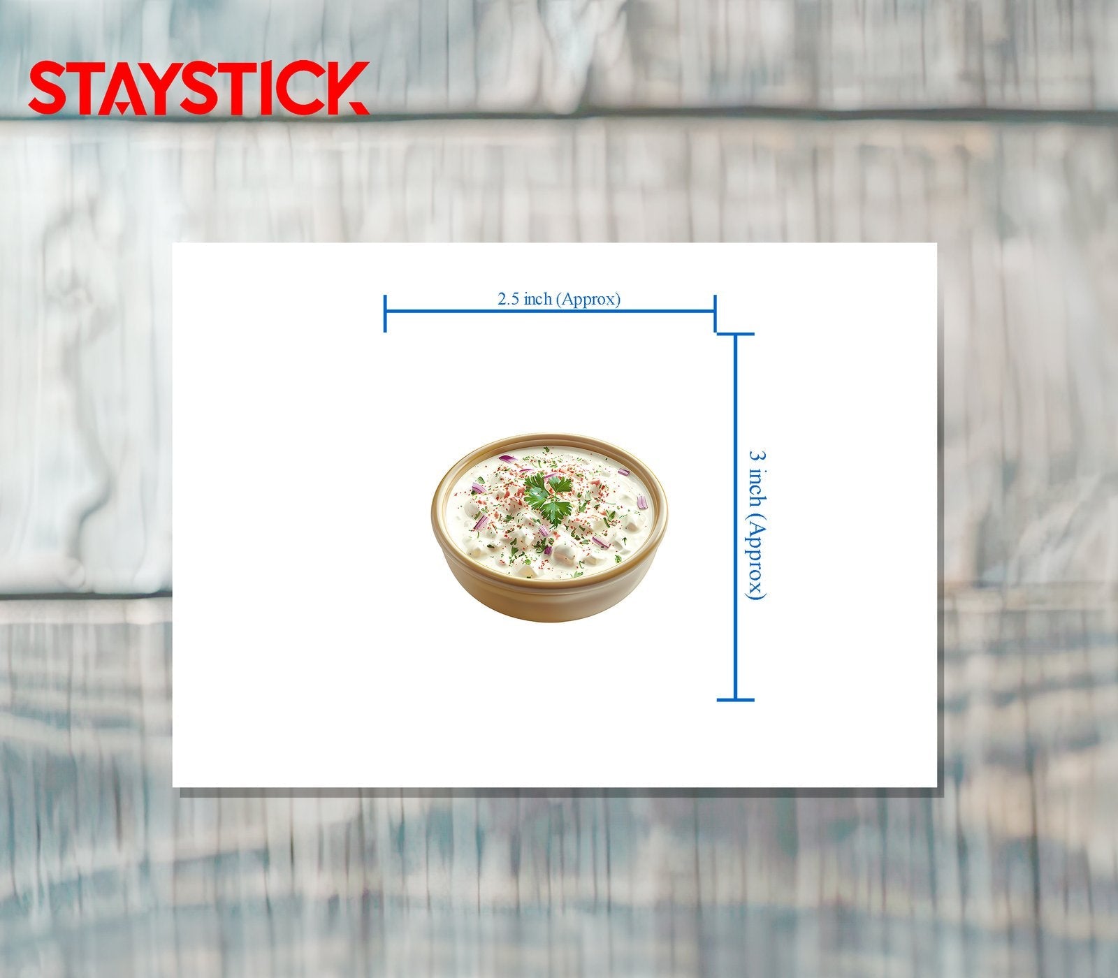 Raita Yogurt Dip Sticker Premium Vinyl Sticker