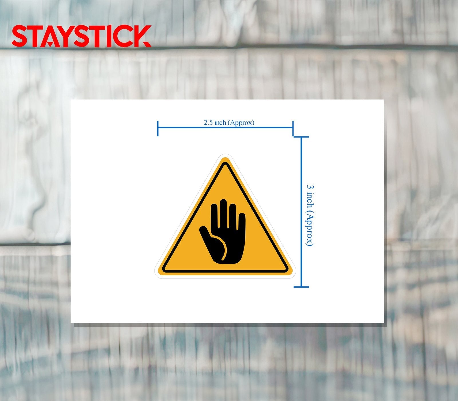 STOP HAND STICKER Premium Vinyl Sticker