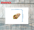 Delicious Chicken Shawarma Wrap Sticker Premium Vinyl Sticker
