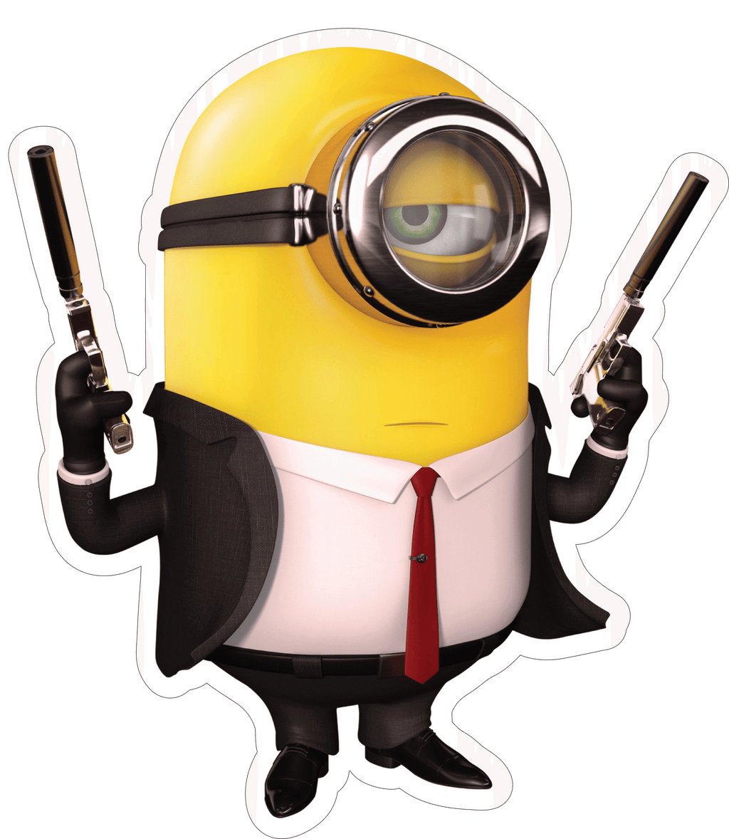 Hitman Minion Sticker Premium Vinyl Sticker