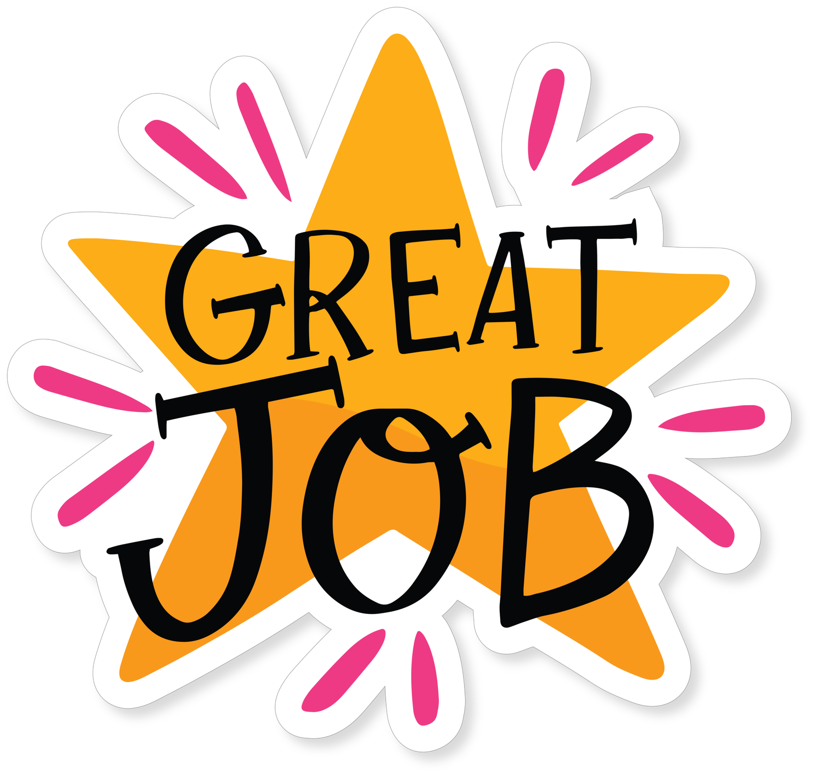 GREAT JOB MOTIVATION STICKER Premium Vinyl Sticker