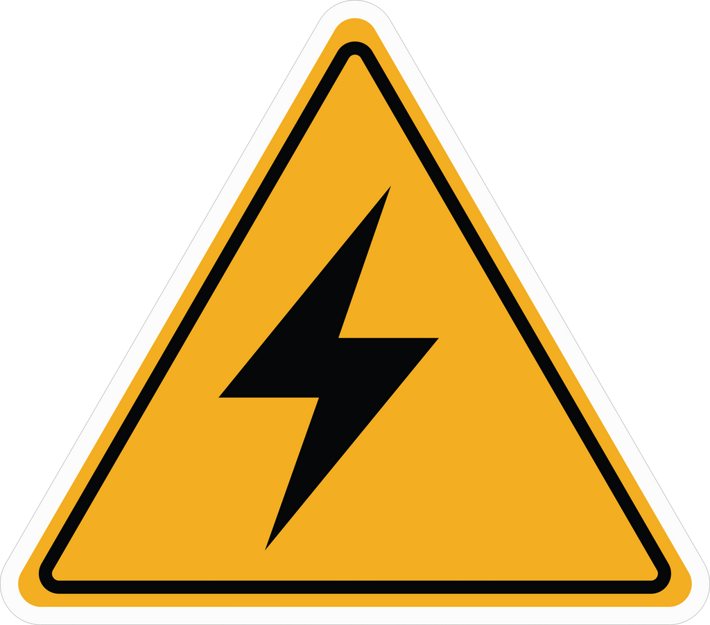 HIGH VOLTAGE STICKER Safety Sticker