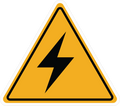HIGH VOLTAGE STICKER Safety Sticker