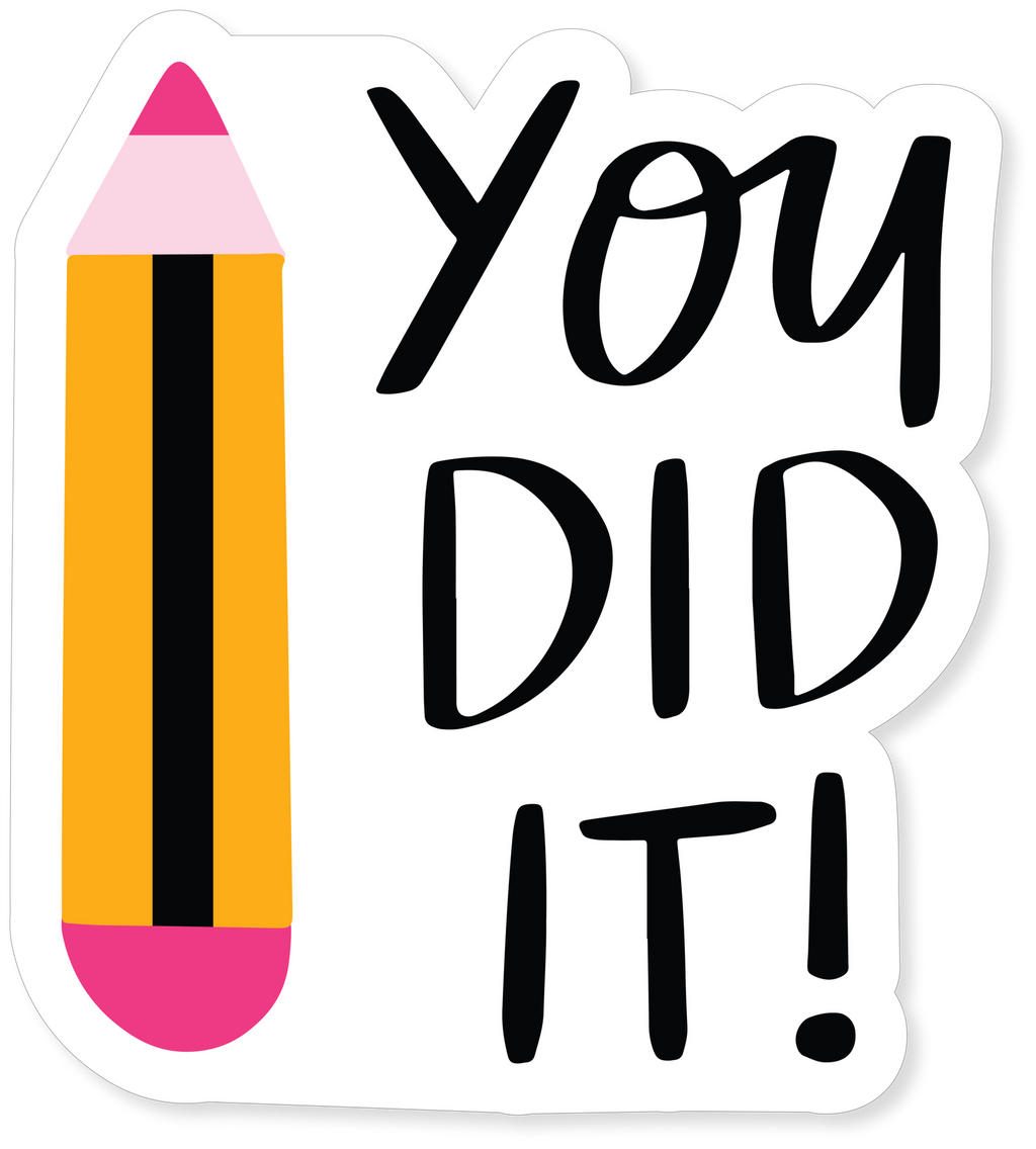 MOTIVATIONAL STICKER Metalized Sticker