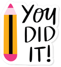 MOTIVATIONAL STICKER Metalized Sticker