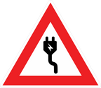 HIGH VOLTAGE STICKER Safety Sticker