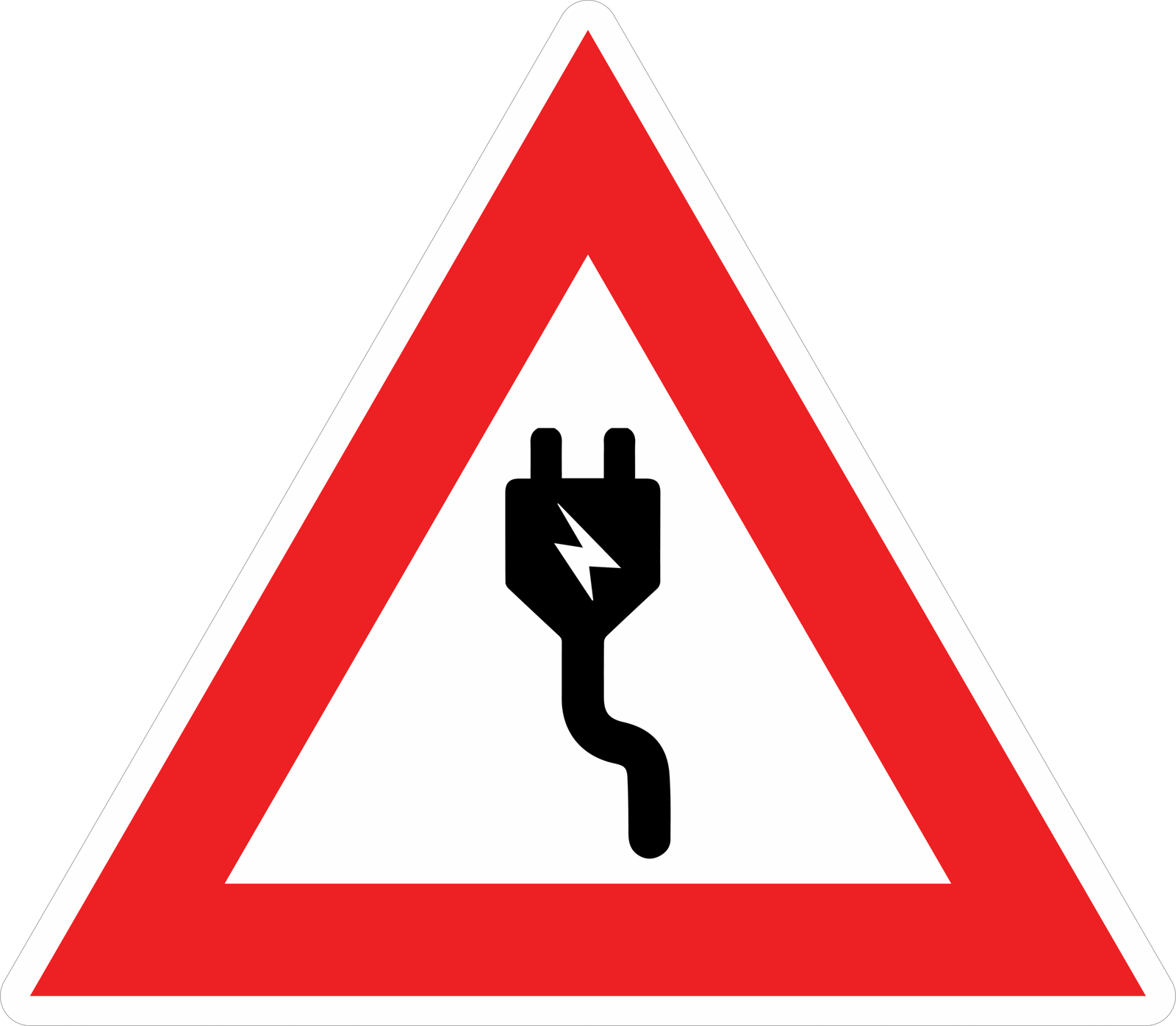 HIGH VOLTAGE STICKER Safety Sticker