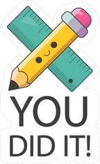 MOTIVATIONAL STICKER Metalized Sticker