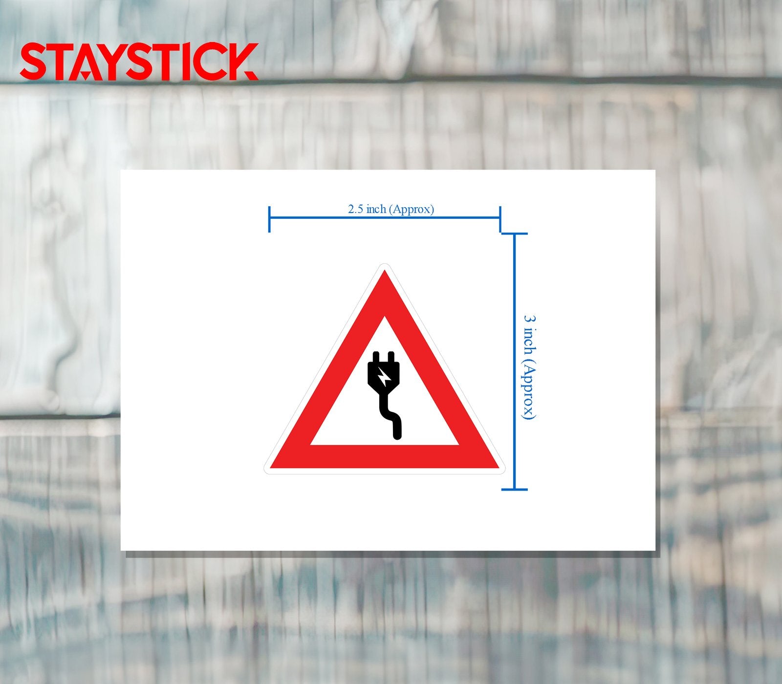 HIGH VOLTAGE STICKER Safety Sticker