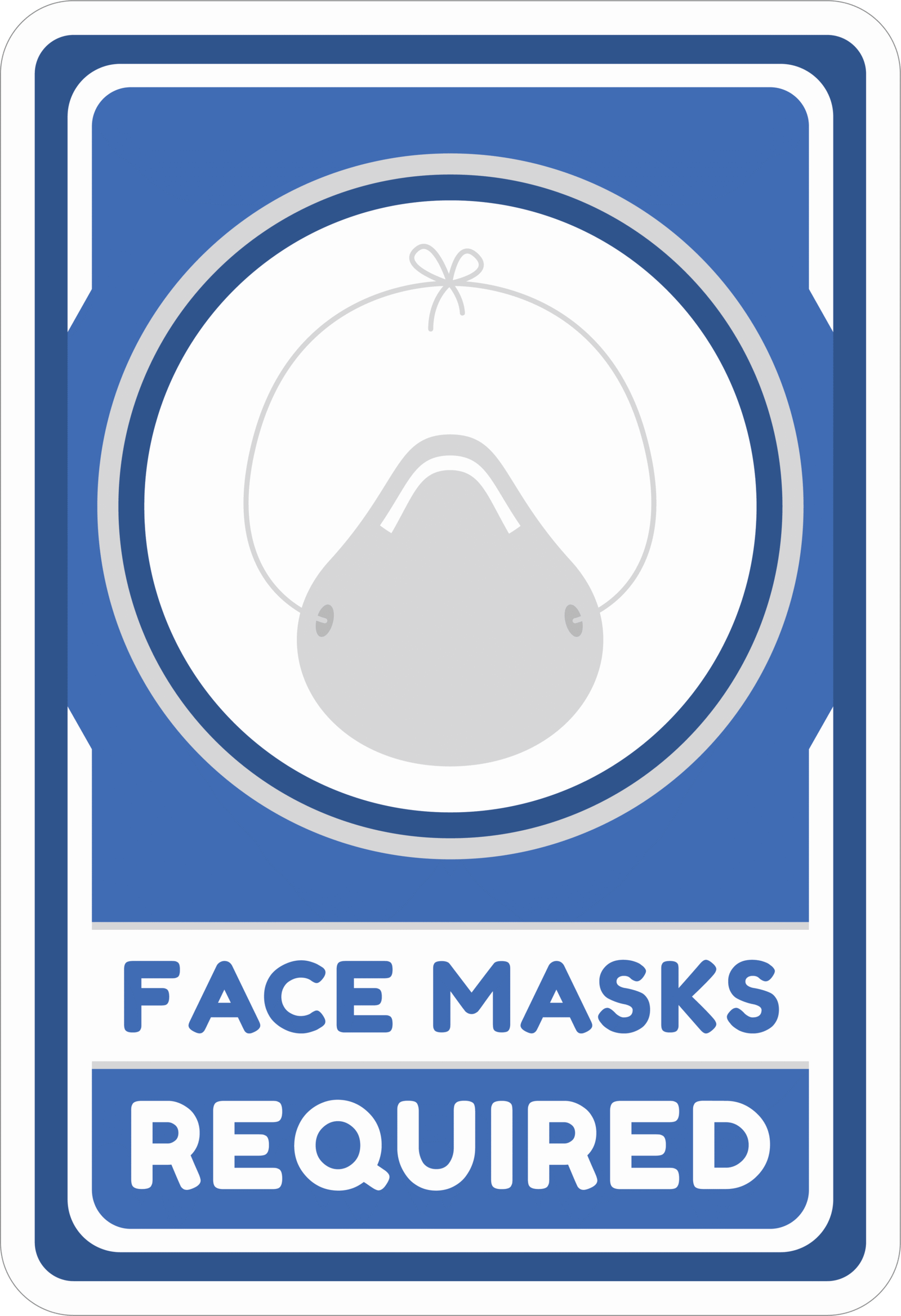 FACE MASK STICKER Safety Sticker