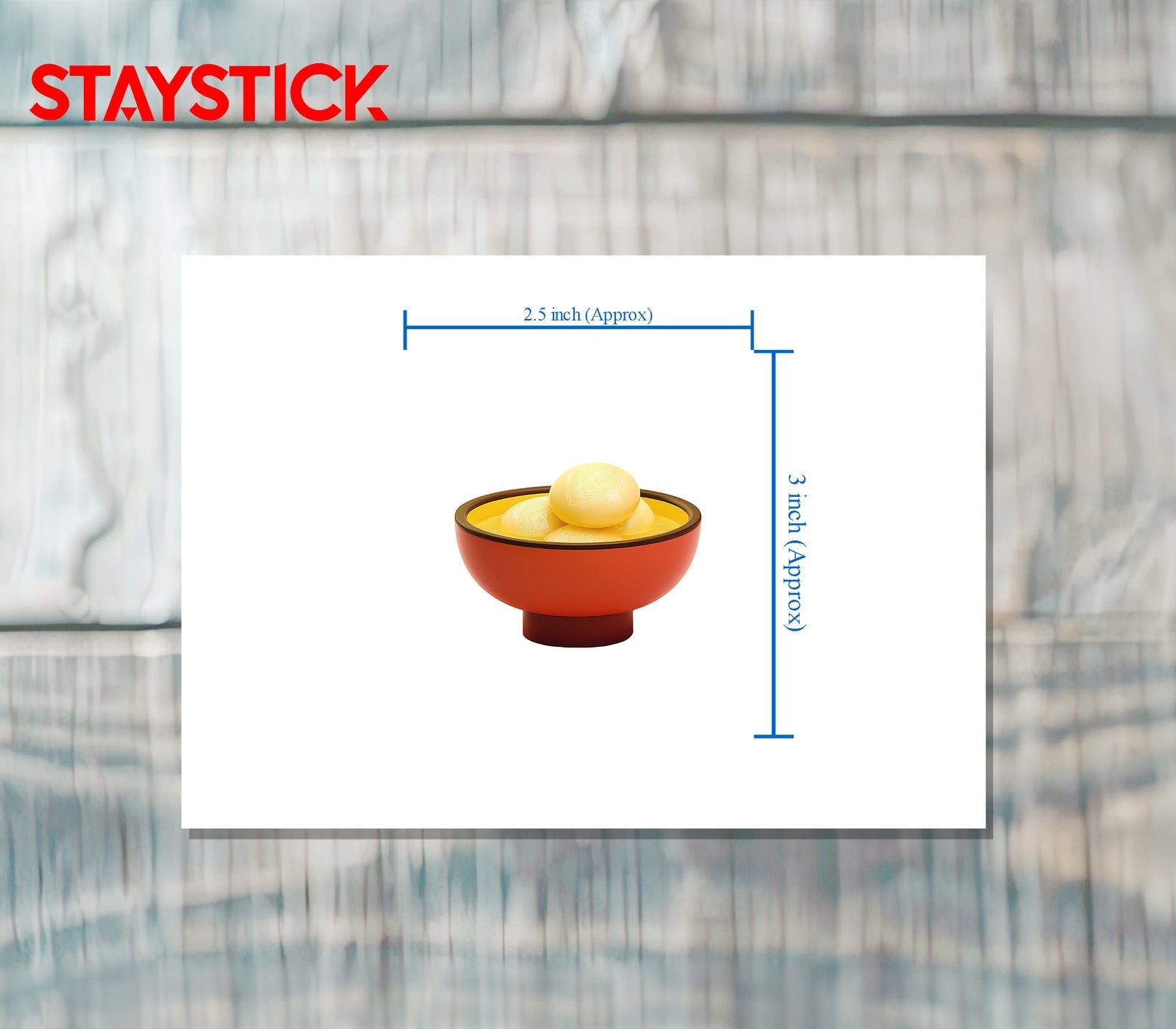 Rasgulla Sticker 3D Premium Sticker