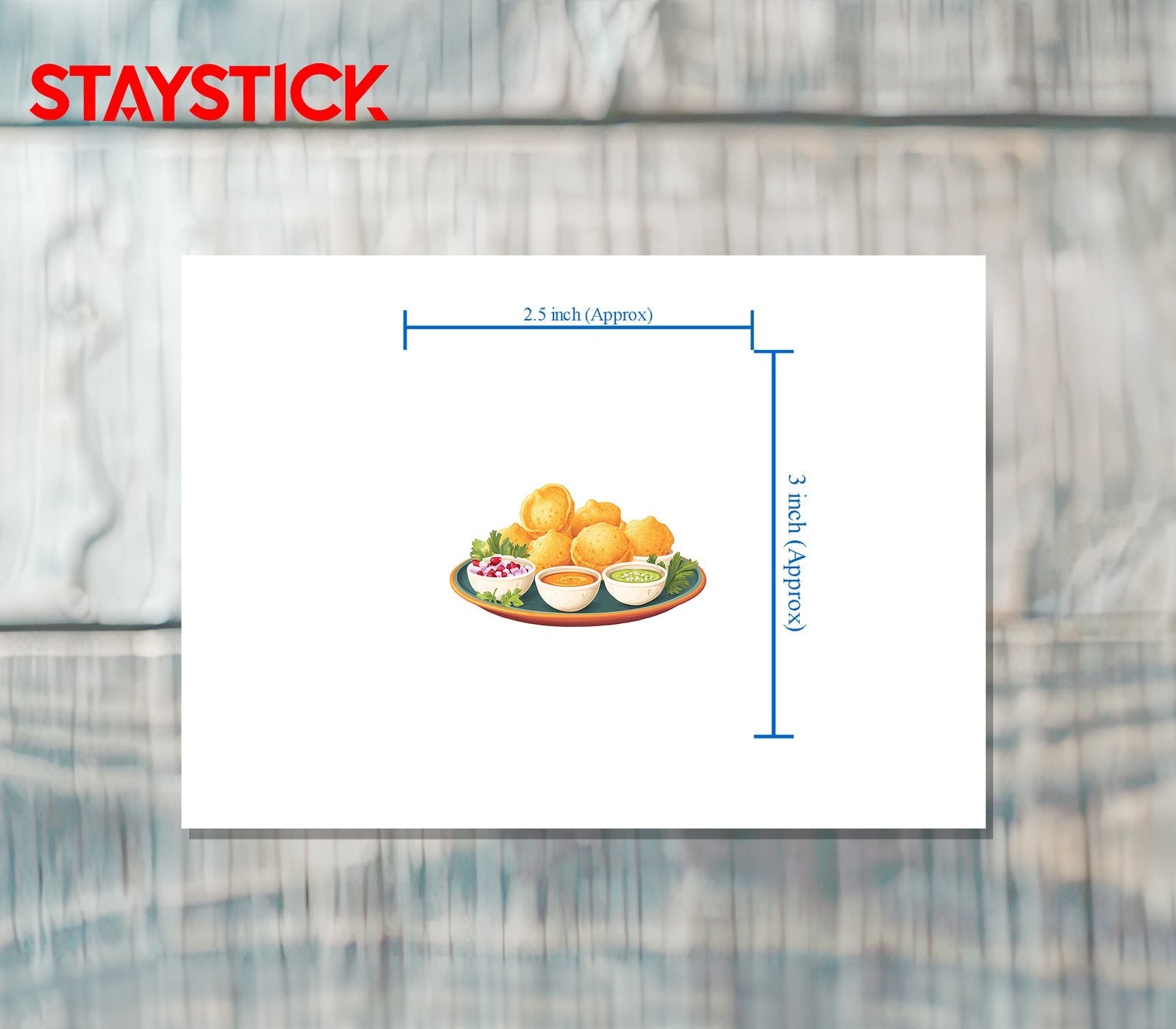 Pani Puri Sticker Premium Vinyl Sticker