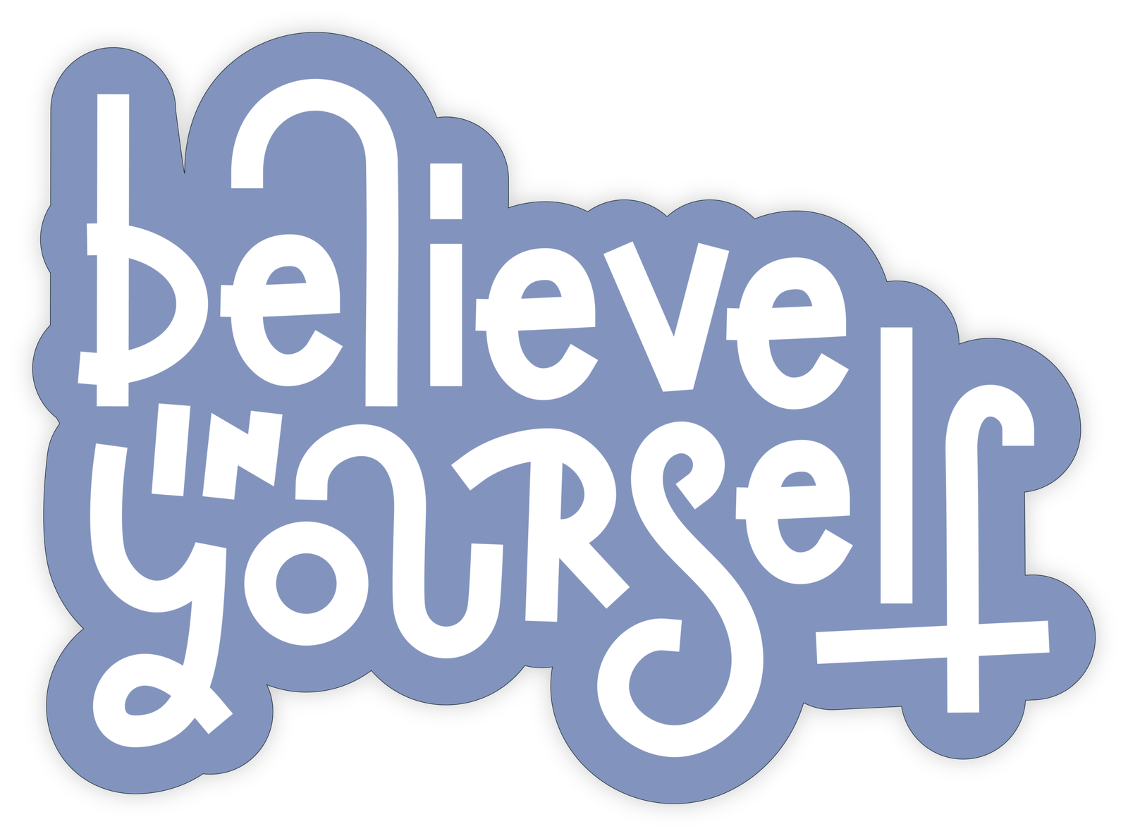 MOTIVATIONAL STICKER Metalized Sticker