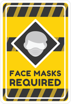 FACE MASK STICKER Safety Sticker