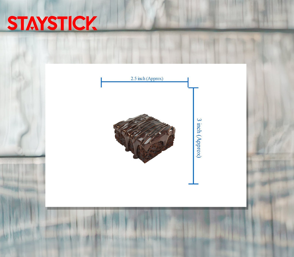 Chocolate Fudge Brownie Sticker Premium Vinyl Sticker