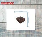 Chocolate Fudge Brownie Sticker Premium Vinyl Sticker