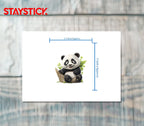 Cute Panda on Tree Branch Sticker Premium Vinyl Sticker