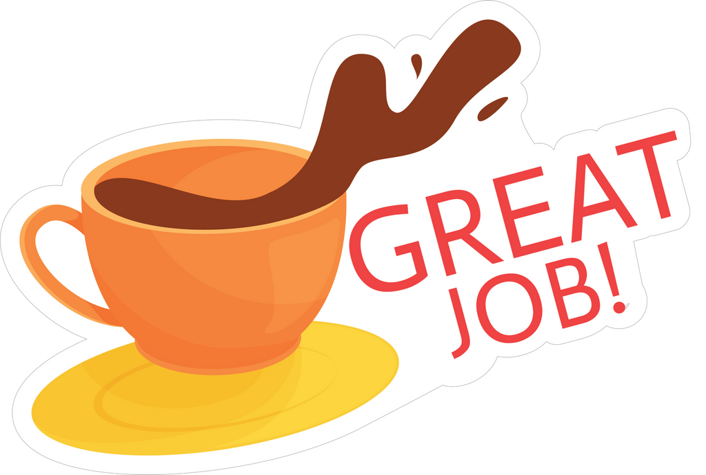 great job sticker Premium Vinyl Sticker