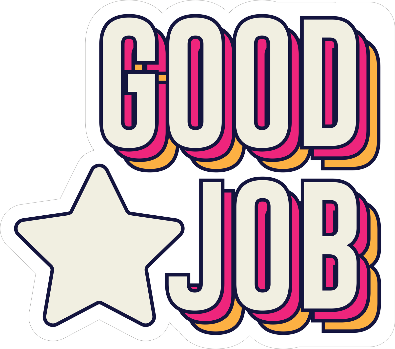 MOTIVATE STICKER Metalized Sticker