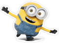 Happy Minion Sticker Premium Vinyl Sticker