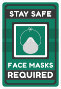 FACE MASK STICKER Safety Sticker