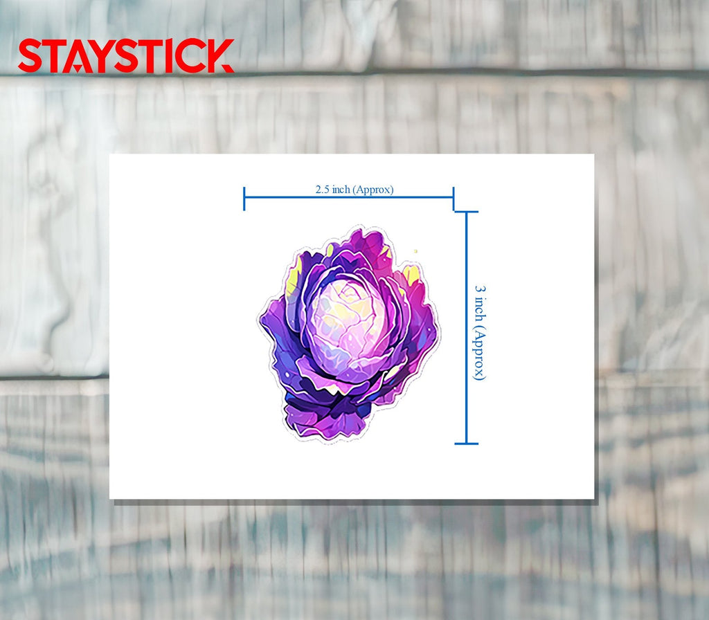 PURPLE ROSE STICKER Premium Vinyl Sticker