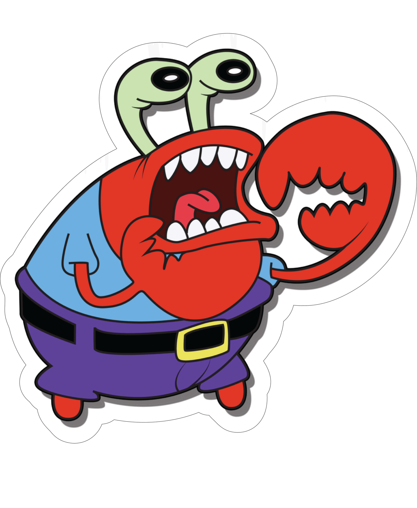 Crabby Sticker Premium Vinyl Sticker