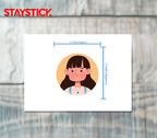 CUTE CARTOON GIRL STICKER Premium Vinyl Sticker