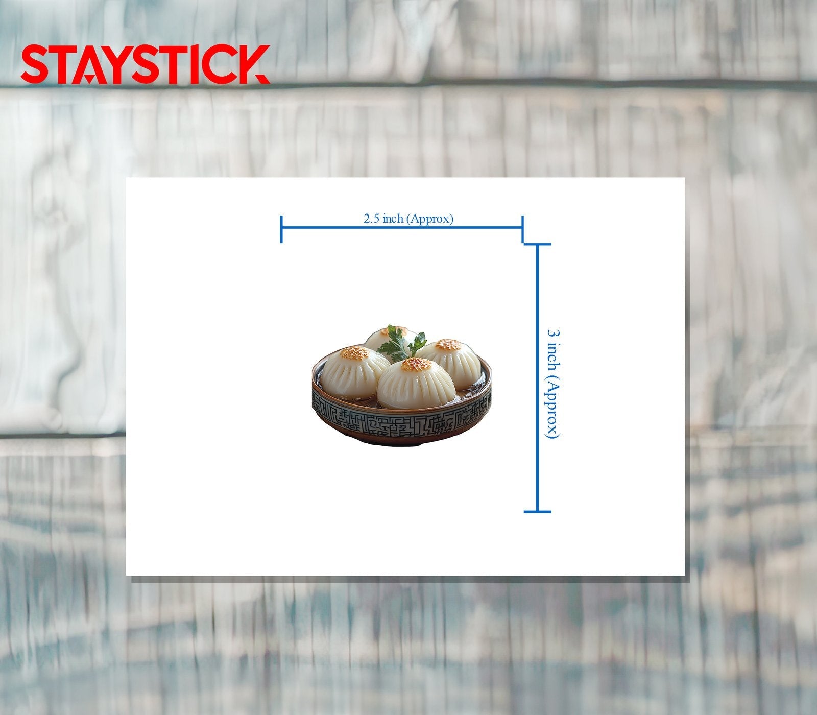 Delicious soup dumpling sticker Premium Vinyl Sticker