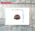 Chocolate Drip Cake Sticker Premium Vinyl Sticker