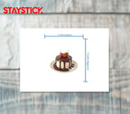 Sweet Chocolate Bliss Cake Premium Vinyl Sticker