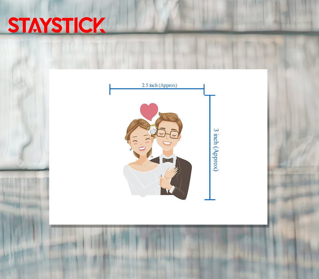 CUTE COUPLE STICKER Premium Vinyl Sticker