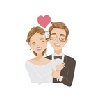 CUTE COUPLE STICKER Premium Vinyl Sticker