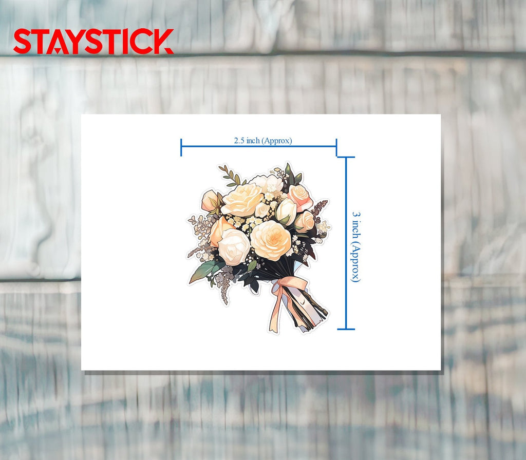 FLOWER BOOKE STICKER Premium Vinyl Sticker