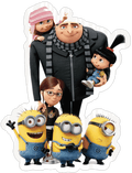Despicable Me Gru and Minions Sticker Premium Vinyl Sticker