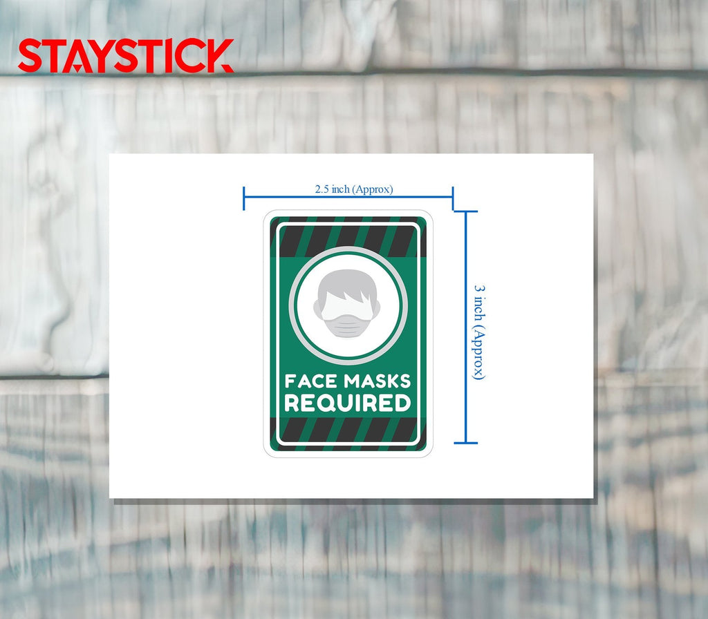 FACE MASK STICKER Safety Sticker
