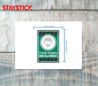 FACE MASK STICKER Safety Sticker