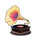 GRAMOPHONE STICKER Premium Vinyl Sticker