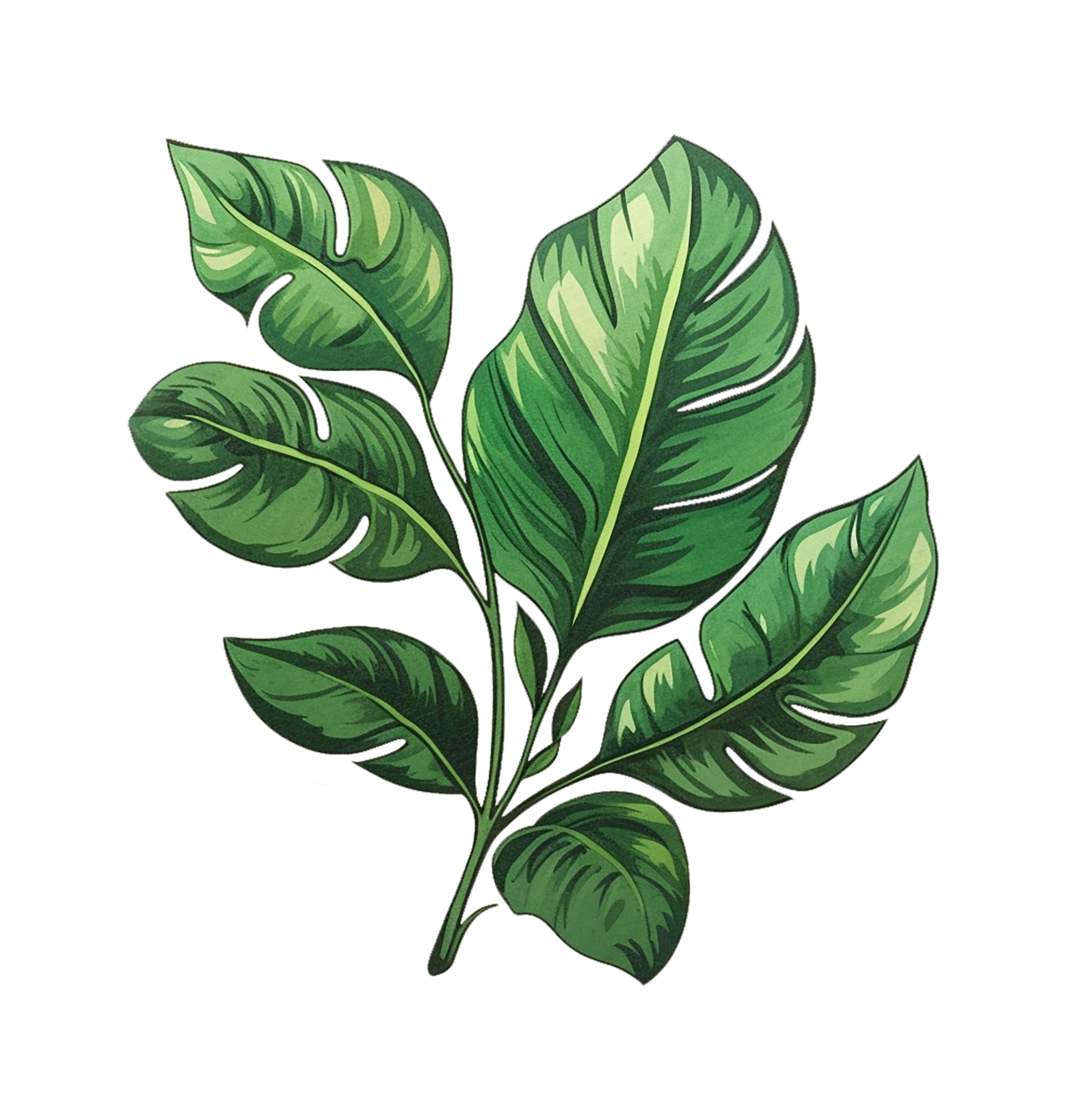 LEAF FLOWER STICKER Premium Vinyl Sticker