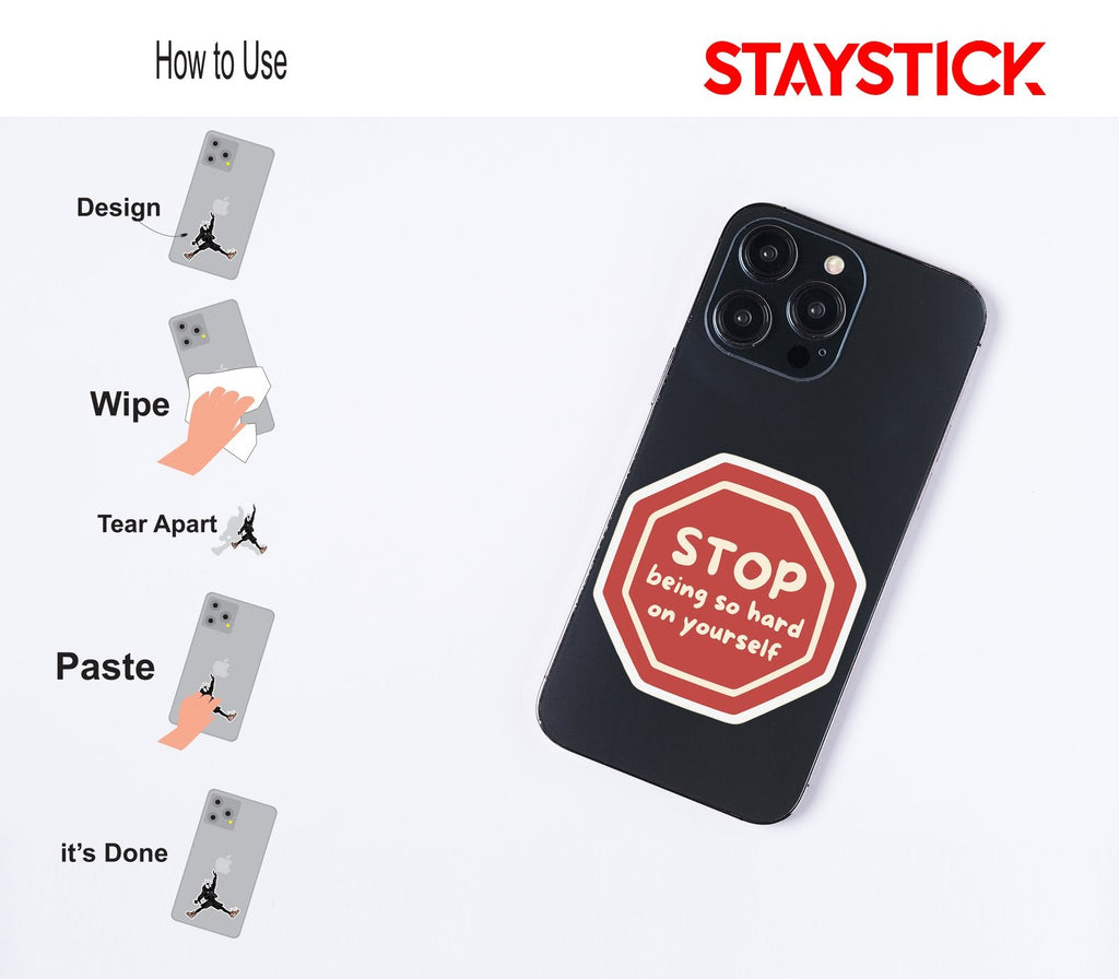 STOP STICKER Metalized Sticker