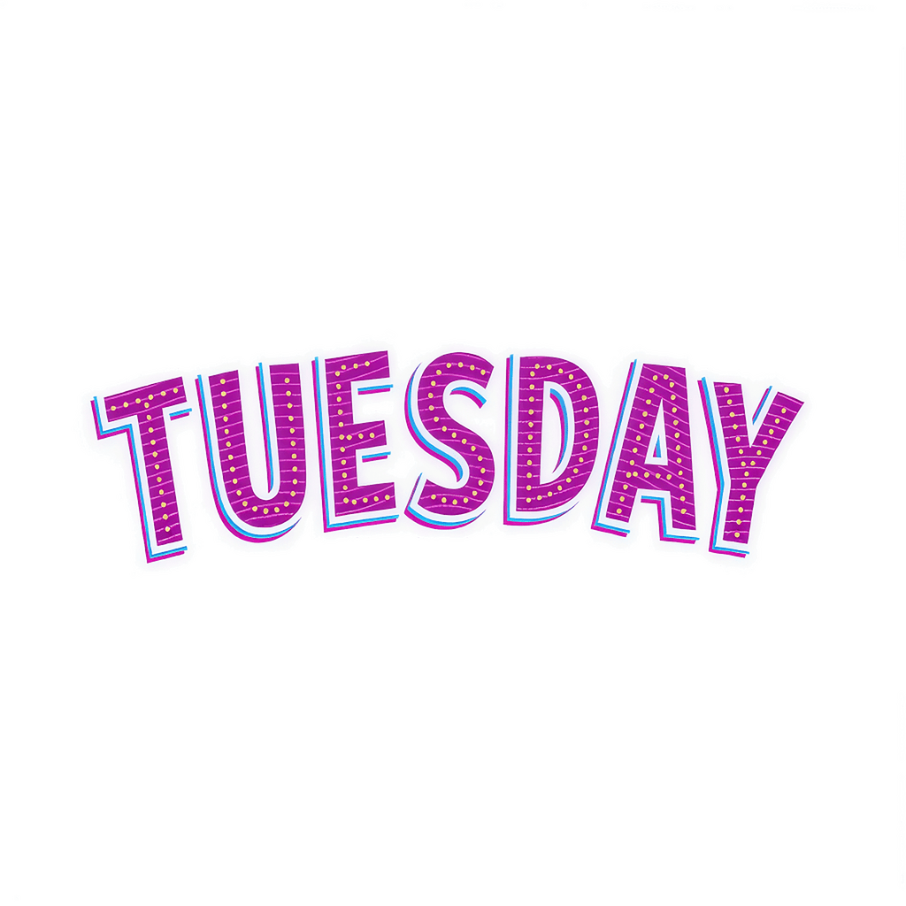TUESDAY STICKER Premium Vinyl Sticker