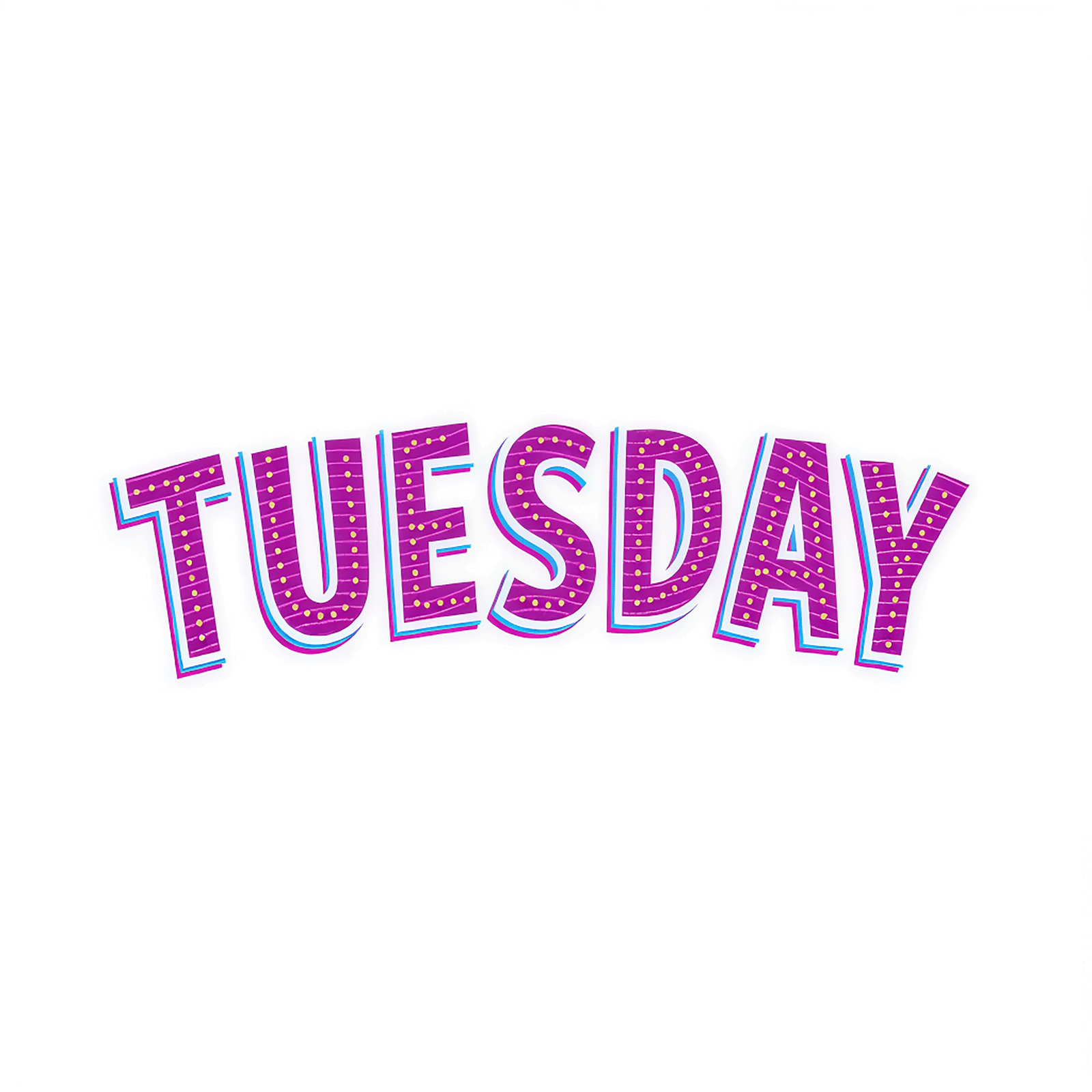 TUESDAY STICKER Premium Vinyl Sticker