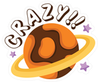 CRAZY STICKER Premium Vinyl Sticker
