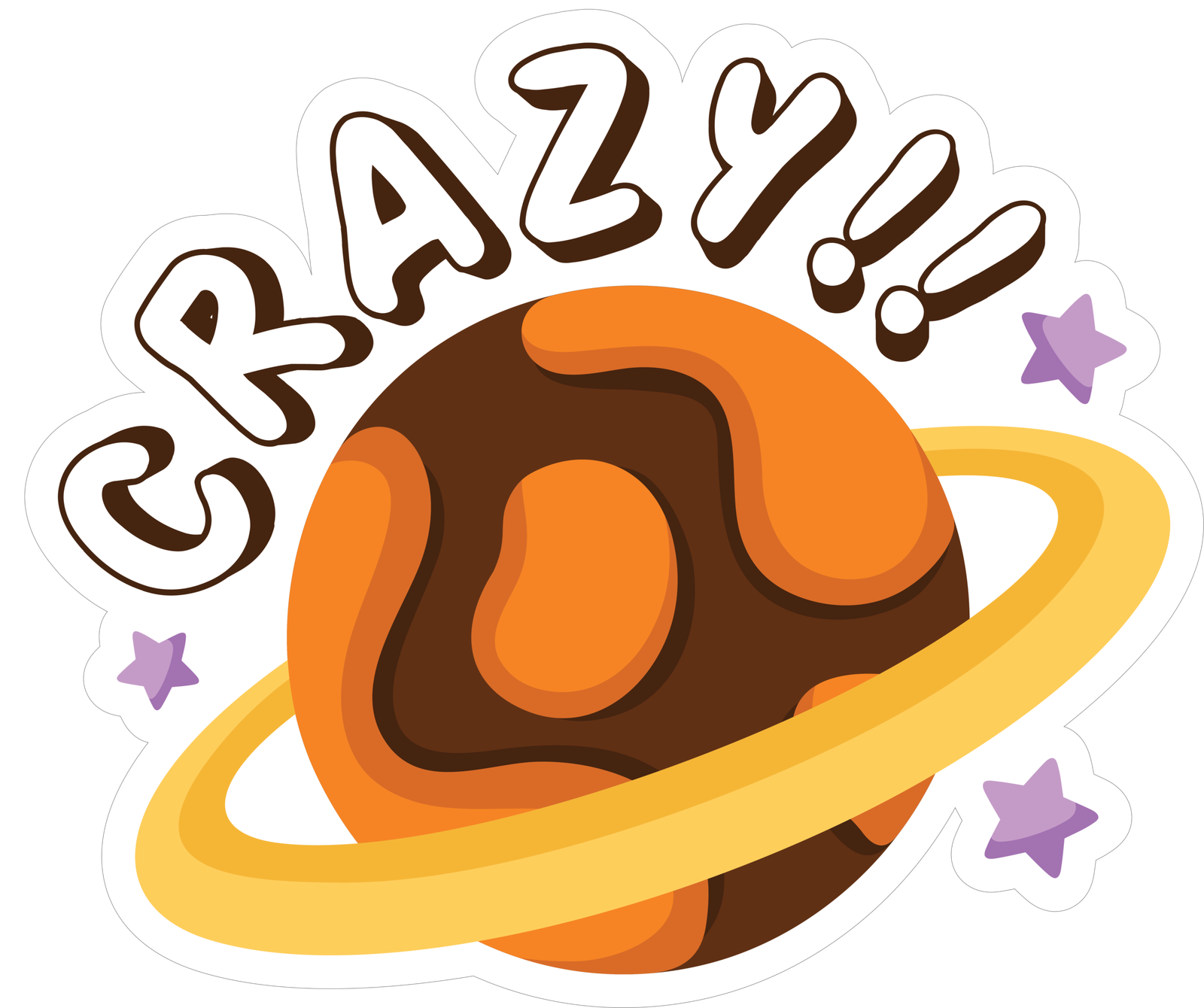 CRAZY STICKER Premium Vinyl Sticker