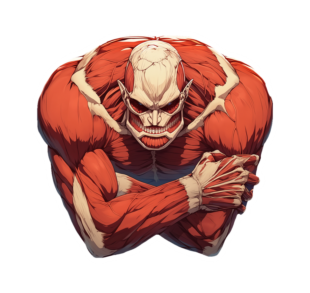 RED MUSCLE STICKER Premium Vinyl Sticker