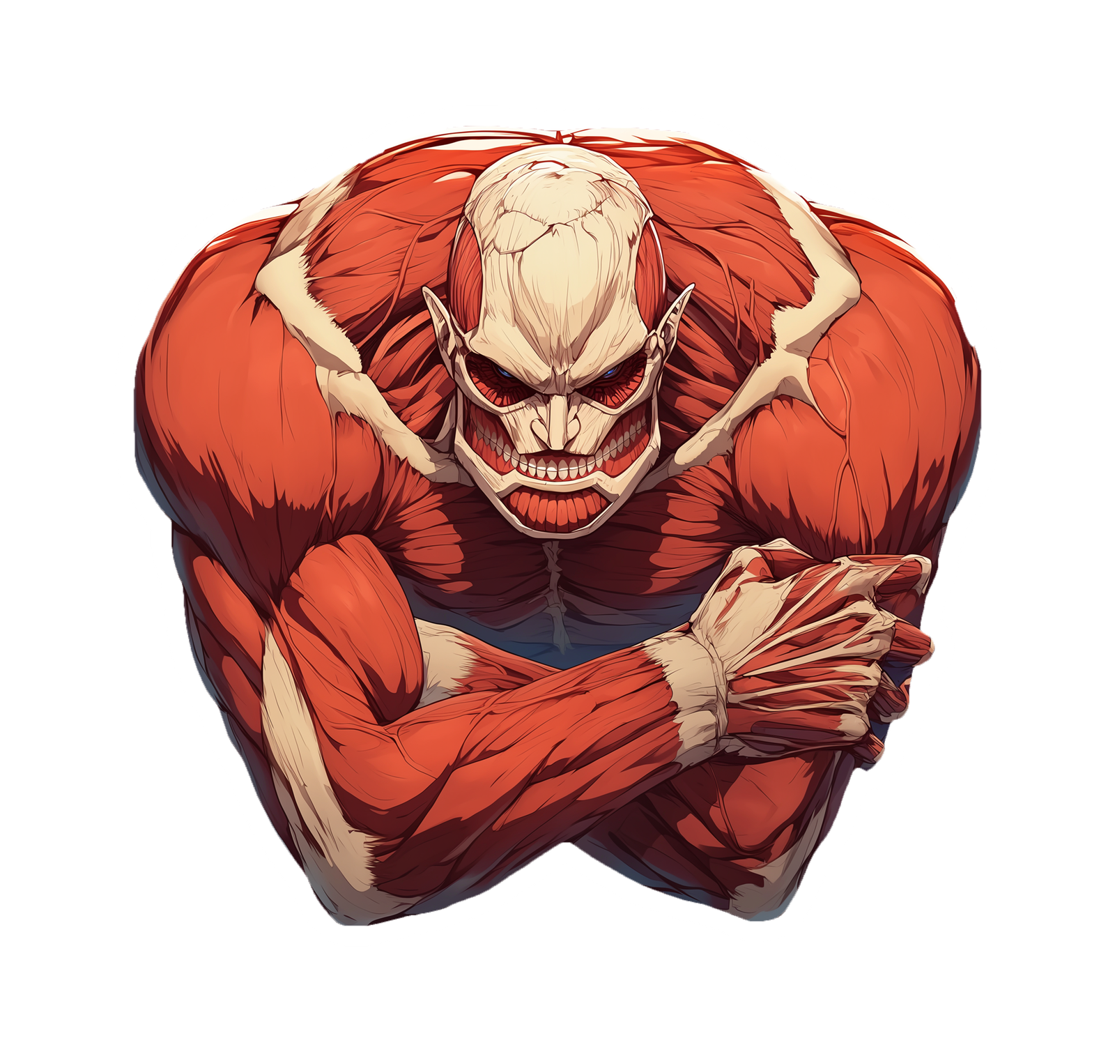 RED MUSCLE STICKER Premium Vinyl Sticker