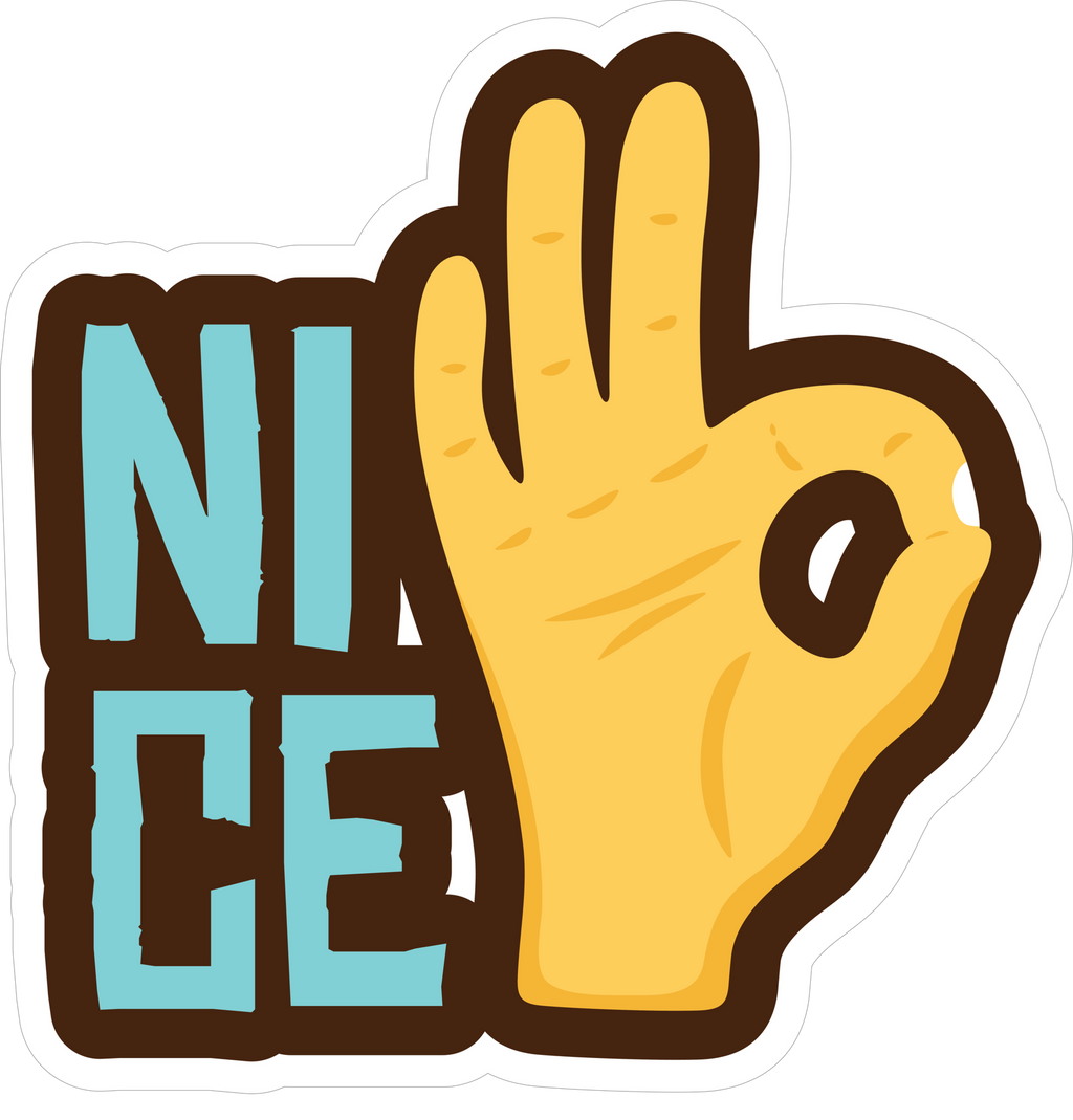 NICE STICKER Premium Vinyl Sticker