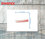 THURSDAY STICKER Premium Vinyl Sticker